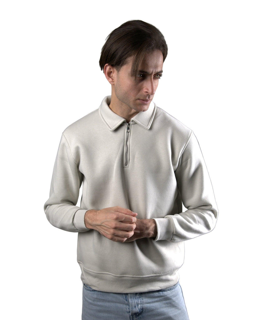 YUVA Burgundy Quarter Zipper Streetwear Sweatshirt  - Premium Streetwear by YUVA YUVA